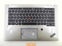 Топкейс (палмрест) с клавиатурой для ноутбука Lenovo ThinkPad T490s 02HM406