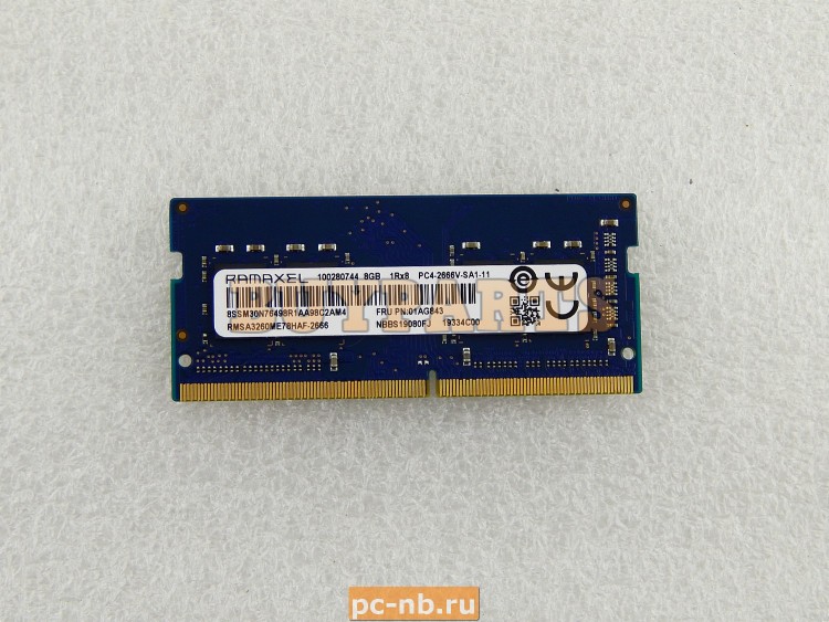 8Gb DDR4 2666 Ramaxel RMSA3260ME78HAF 2666