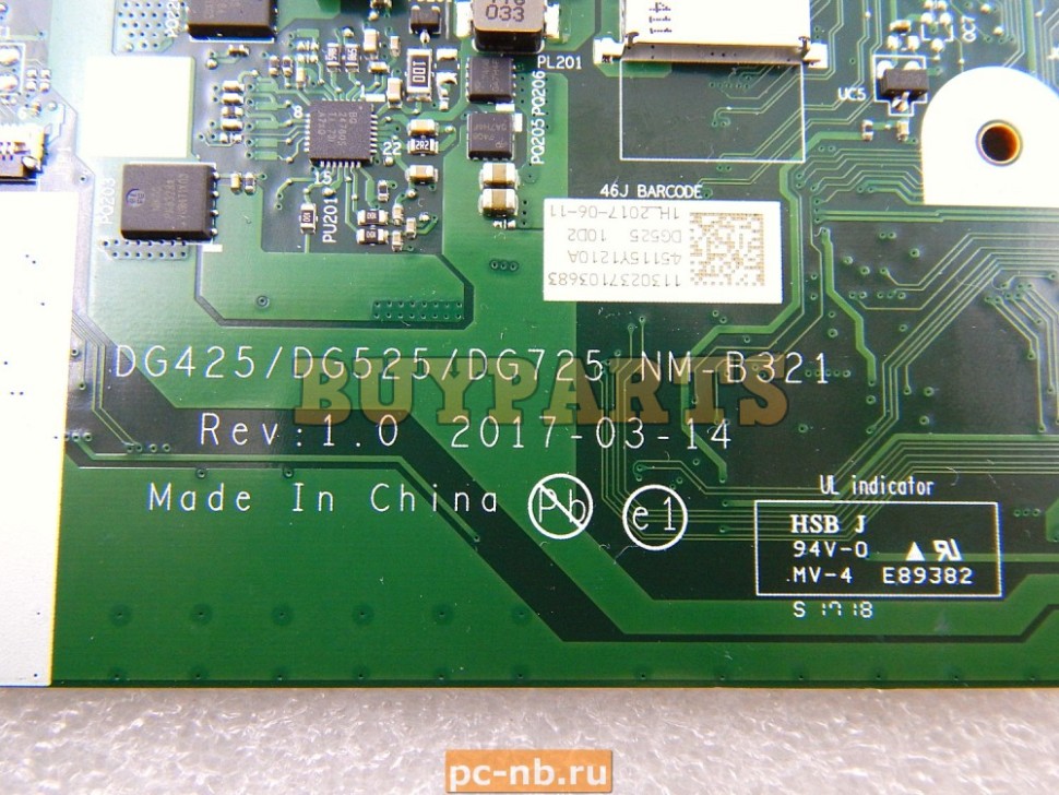 Материнская плата DG425 DG525 DG725 NM-B321 для ноутбука Lenovo 320 ...