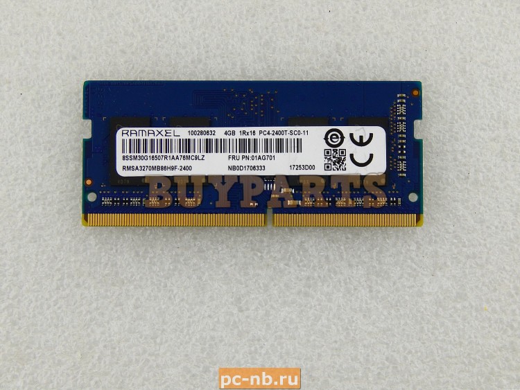 4GB DDR4 2400 SoDIMM Ramaxel RMSA3270MB86H9F 2400